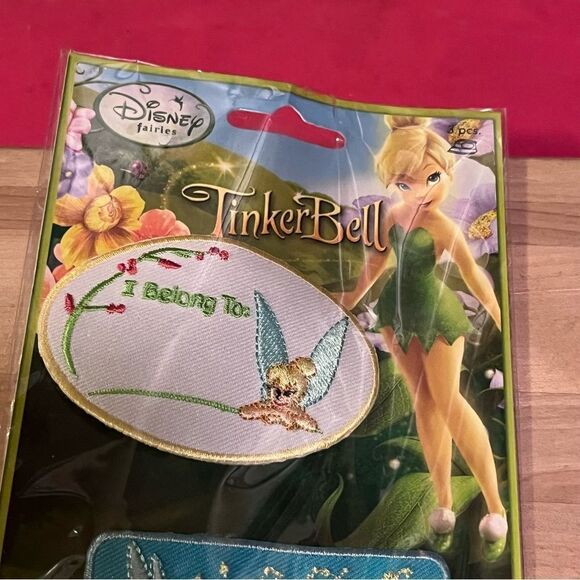 Disney Tinkerbell Aplique “I Belong to” Patches - Picture 2 of 4